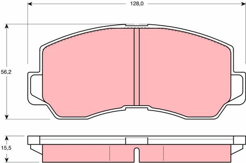 TRW GDB785 Brake Pad Set, disc brake