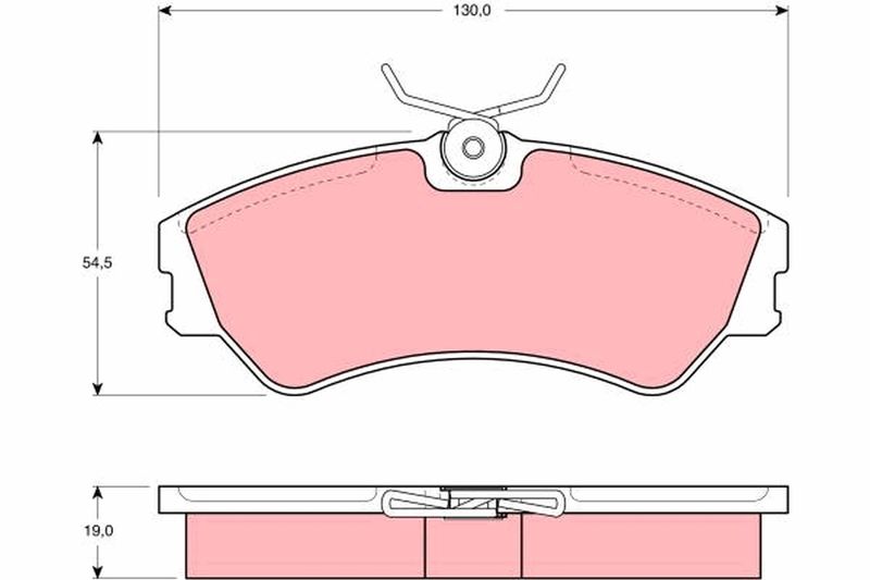 TRW GDB862 Brake Pad Set, disc brake