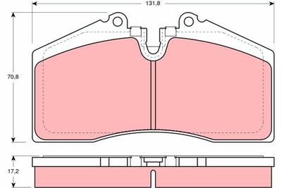 Brake Pad Set, disc brake TRW GDB966