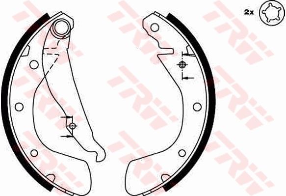 TRW GS8542 Brake Shoe Set