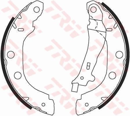 TRW GS8655 Brake Shoe Set