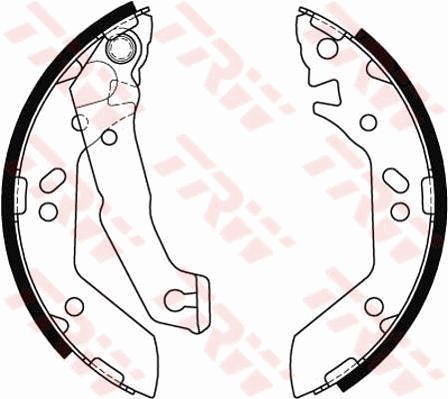 TRW GS8684 Brake Shoe Set