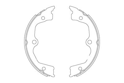 Brake Shoe Set, parking brake TRW GS8821