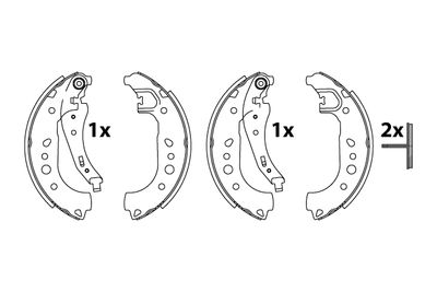 Brake Shoe Set TRW GS8862