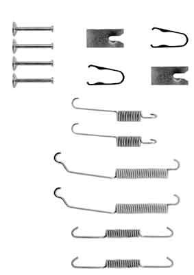 Accessory Kit, brake shoes TRW SFK307