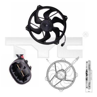 TYC 826-0006 Fan, engine cooling