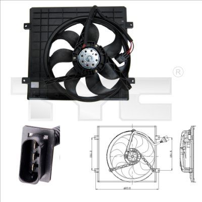 TYC 832-0002 Fan, engine cooling