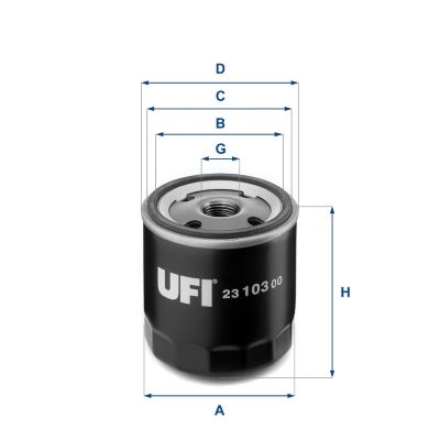Oil Filter UFI 23.103.00