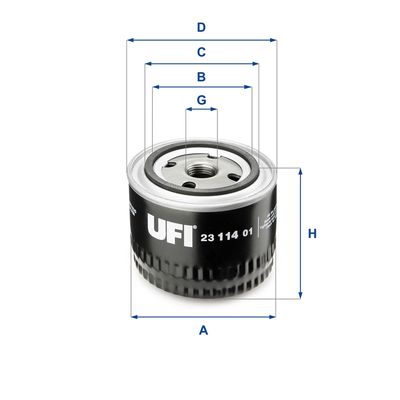 Oil Filter UFI 23.114.01