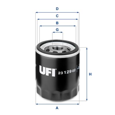 Oil Filter UFI 23.129.02