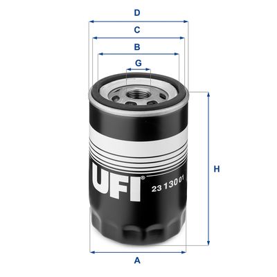 Oil Filter UFI 23.130.01