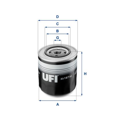 Oil Filter UFI 23.167.00