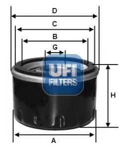 Oil Filter UFI 23.213.00