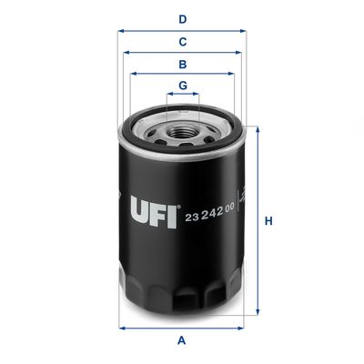 Oil Filter UFI 23.242.00