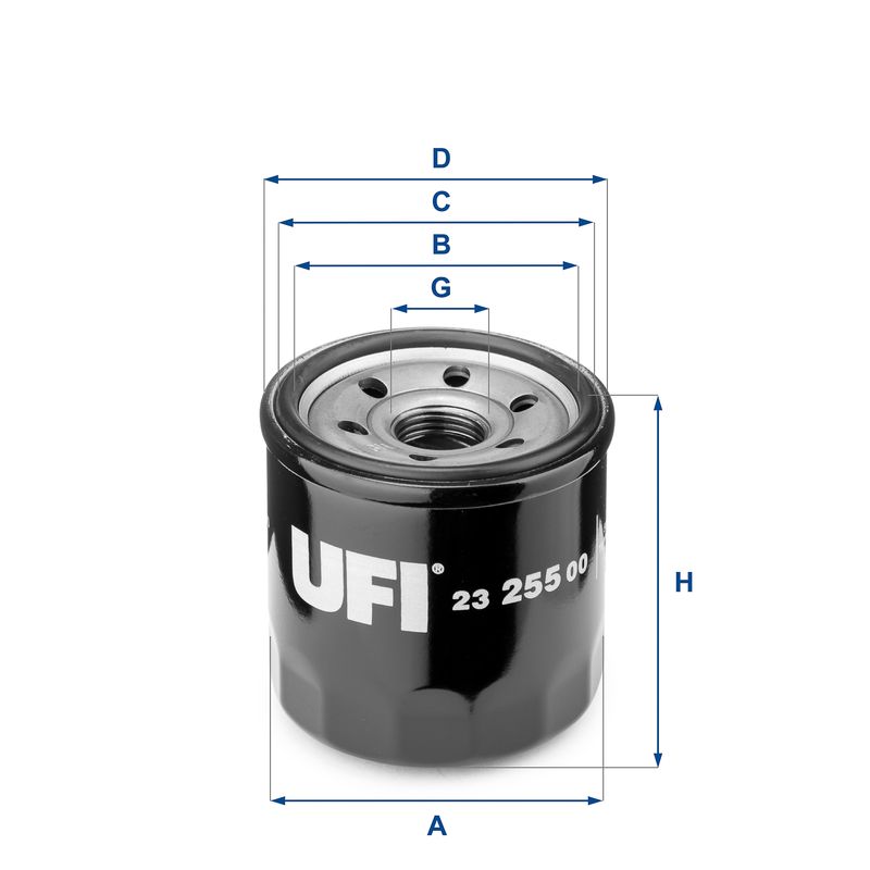 UFI 23.255.00 Oil Filter