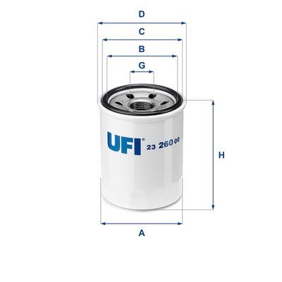 Oil Filter UFI 23.260.00