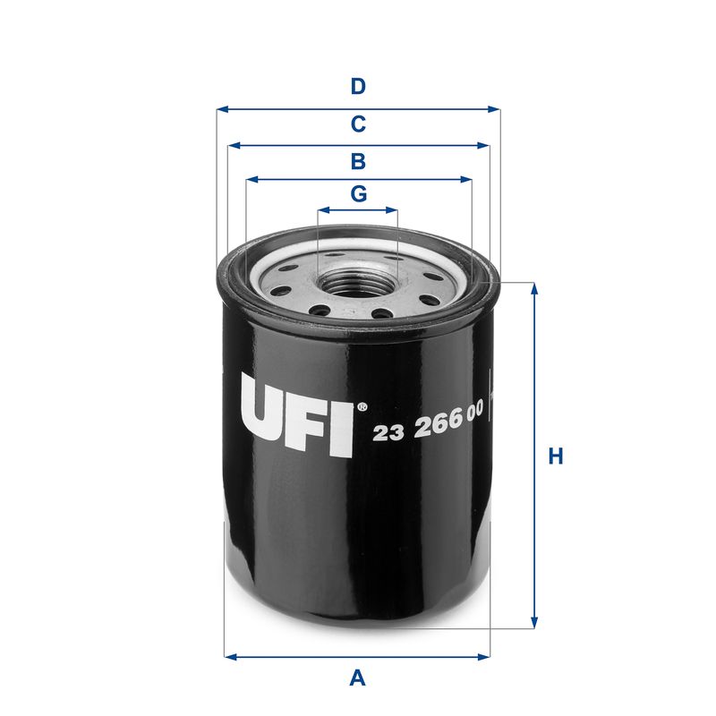 UFI 23.266.00 Oil Filter