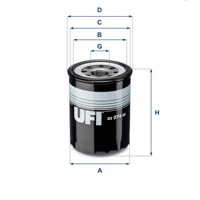 UFI 23.274.00 Oil Filter