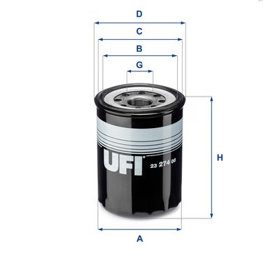 Oil Filter UFI 23.274.00