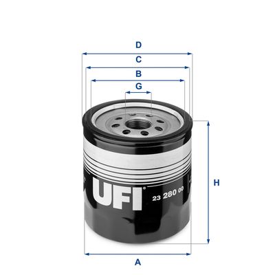 Oil Filter UFI 23.280.00