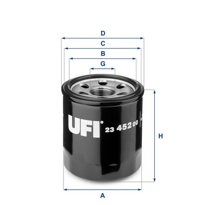 Oil Filter UFI 23.452.00