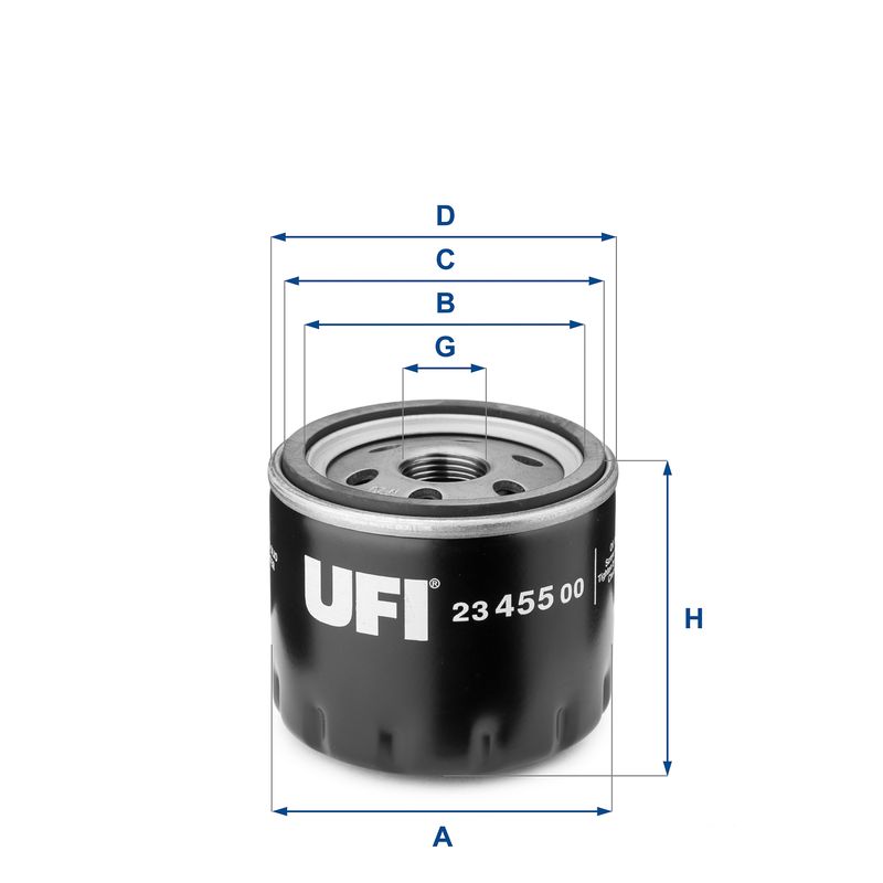 UFI 23.455.00 Oil Filter