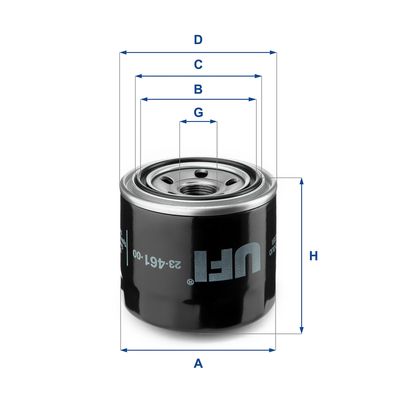 Oil Filter UFI 23.461.00