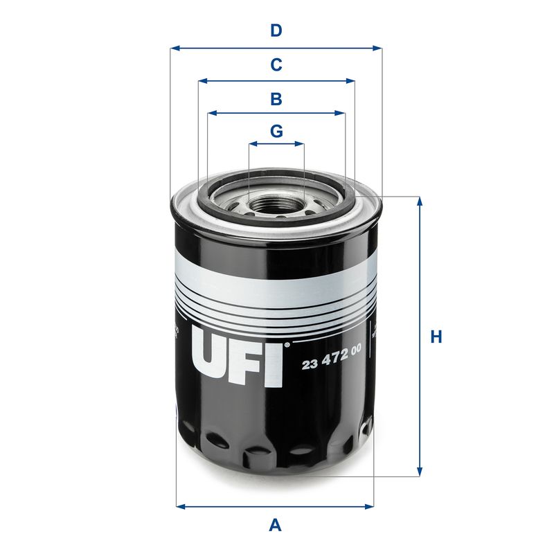 UFI 23.472.00 Oil Filter