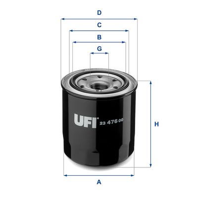 Oil Filter UFI 23.476.00