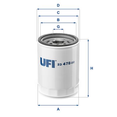 Oil Filter UFI 23.478.00