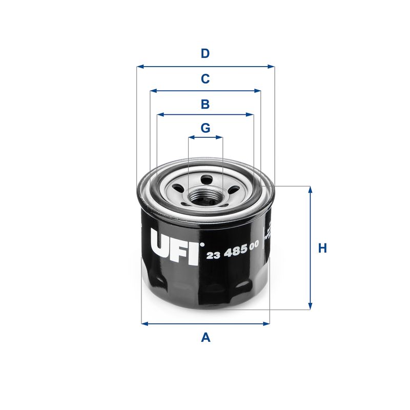 UFI 23.485.00 Oil Filter