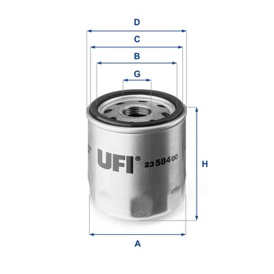 Oil Filter UFI 23.584.00