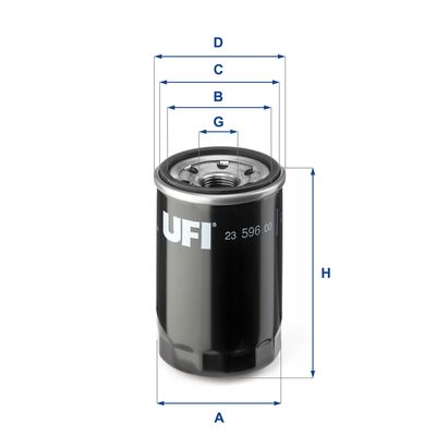 Oil Filter UFI 23.596.00