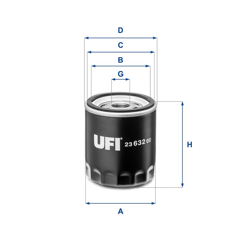 UFI 23.632.00 Oil Filter