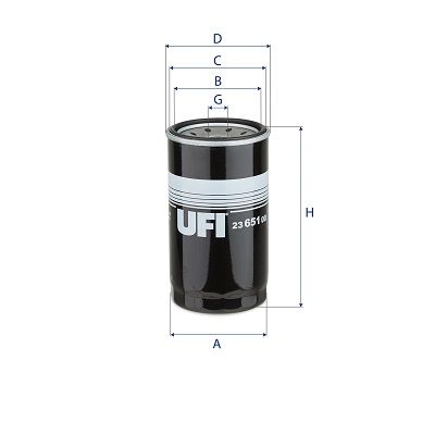 UFI 23.651.00 Oil Filter