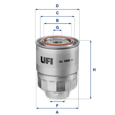 Fuel Filter UFI 24.196.00