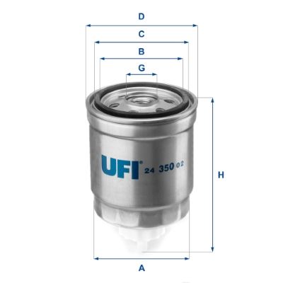 UFI 24.350.02 Fuel Filter
