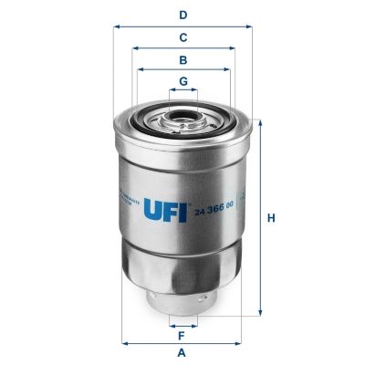 Fuel Filter UFI 24.366.00