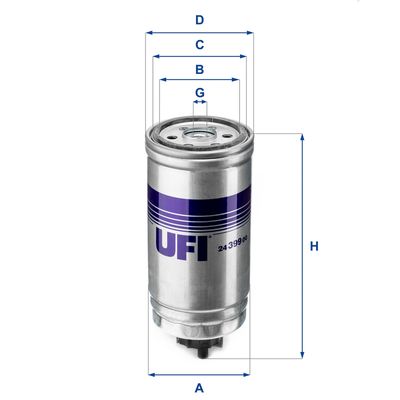 Fuel Filter UFI 24.399.00