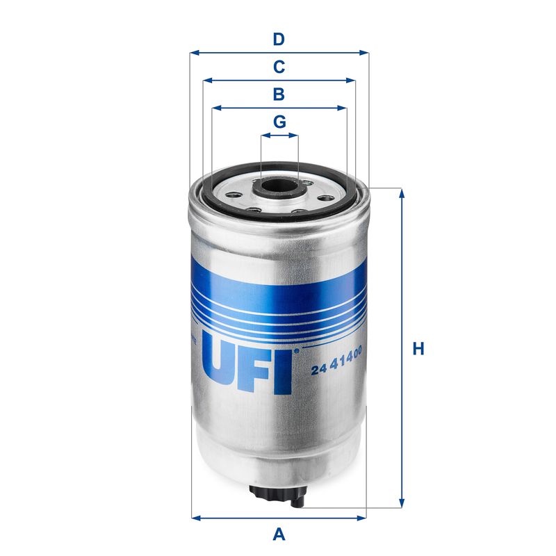 UFI 24.414.00 Fuel Filter