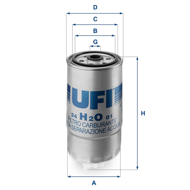 UFI 24.H2O.01 Fuel Filter