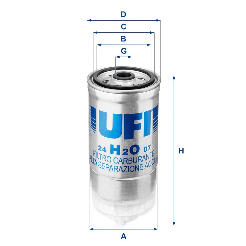 UFI 24.H2O.07 Fuel Filter