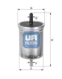 Fuel Filter UFI 31.513.00