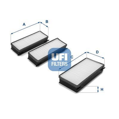 Filter, cabin air UFI 53.070.00