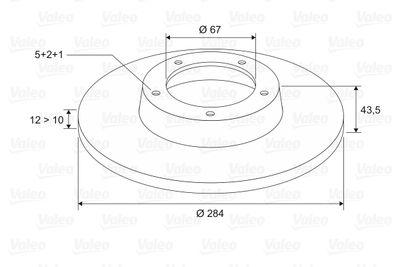 Brake Disc VALEO 186182