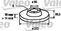 VALEO 187045 Brake Disc