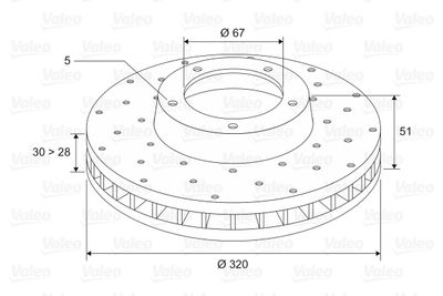 Brake Disc VALEO 197473