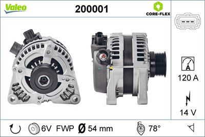 Alternator VALEO 200001