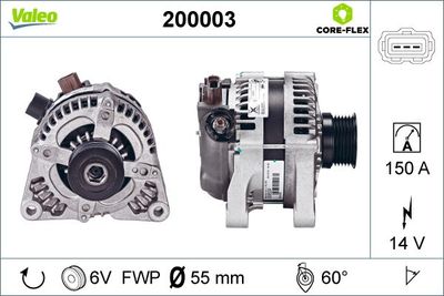 Alternator VALEO 200003