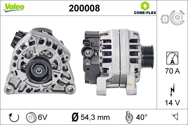 VALEO 200008 Alternator